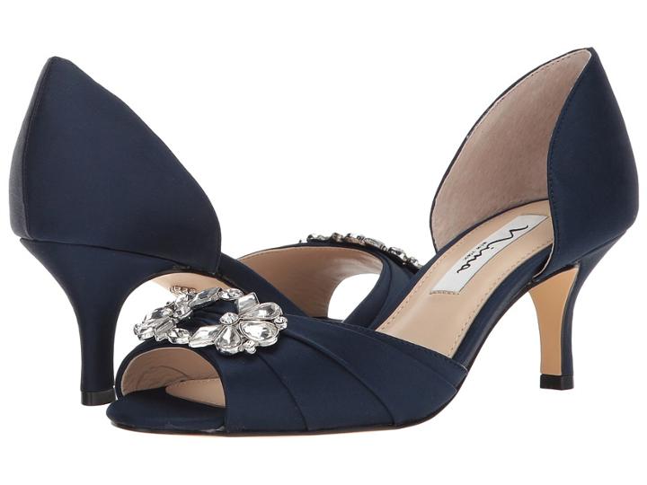 Nina Charisa (new Navy Luster Satin) High Heels