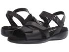 Walking Cradles Sandrine (black Burnished Leather) Women's Sandals