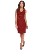 Nydj Cecilia Sweater Dress (fiery Red) Women's Dress