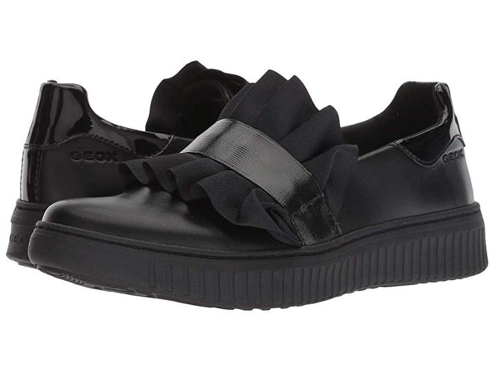 Geox Kids Disco Mix Girl 5 (big Kid) (black) Girl's Shoes