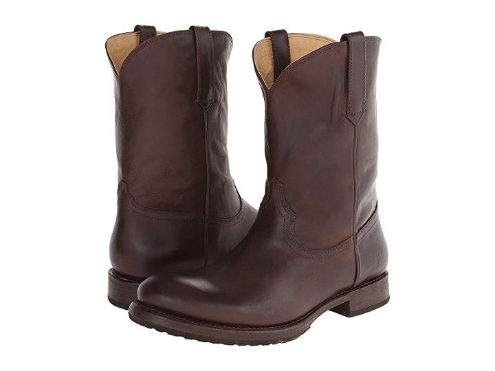 Frye Duke Roper (brown Washed Smooth Vintage) Cowboy Boots