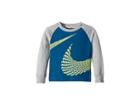 Nike Kids Gradient Stripe Swoosh Tee (toddler) (blue Force) Boy's T Shirt