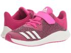 Adidas Kids Fortarun El (little Kid/big Kid) (bold Pink/white/shock Pink) Girls Shoes