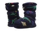 Joules Kids Fleece Lined Slippersock (toddler/little Kid/big Kid) (french Navy Dinosaur) Boys Shoes