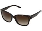 Tory Burch 0ty9050 (dark Tortoise/gold Metal Details/brown Gradient) Fashion Sunglasses