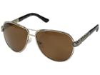 Guess Gu7404 (gold/smoke Polarized) Fashion Sunglasses