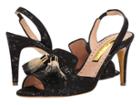 Rupert Sanderson Magda 80 (black Glitter/cloud) Women's Shoes