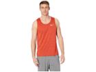 Nike Dry Miler Running Tank (dune Red/heather) Men's Sleeveless