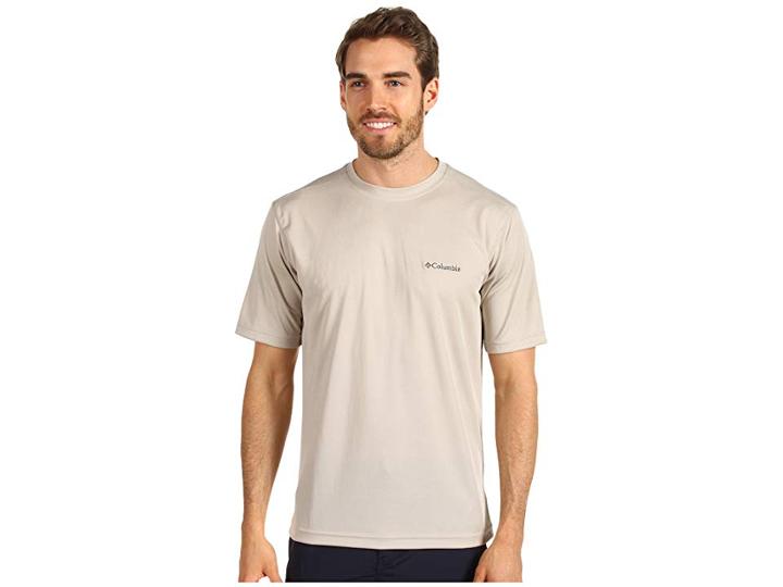 Columbia Meeker Peaktm Short Sleeve Crew (fossil) Men's Short Sleeve Pullover