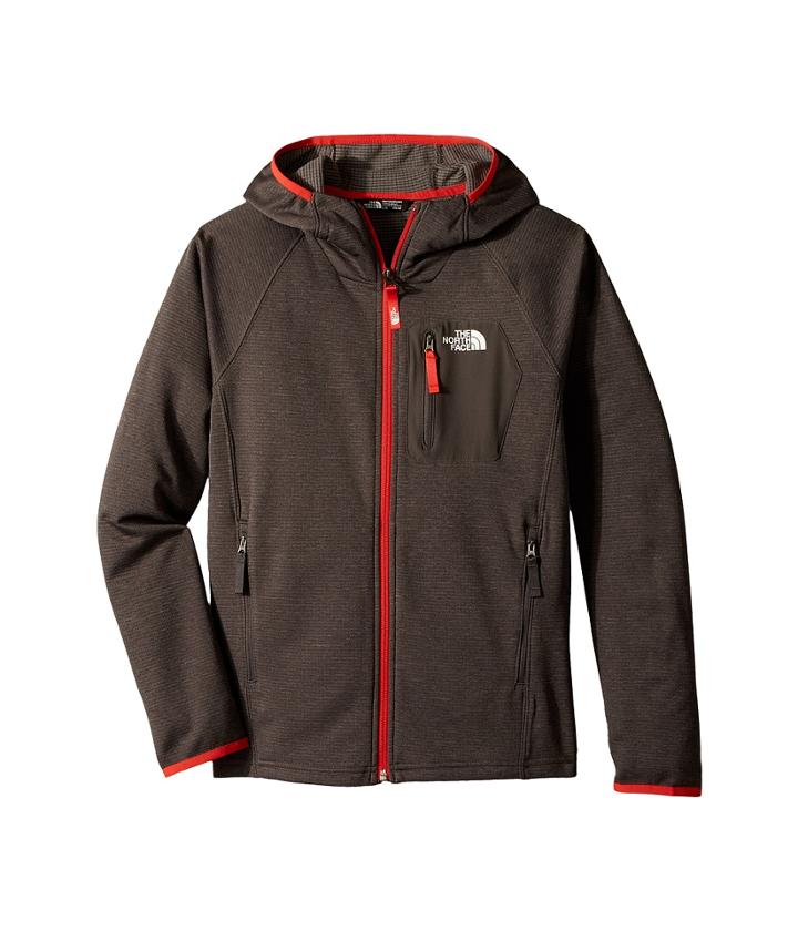 The North Face Kids Mid Cloud Fleece Hoodie (little Kids/big Kids) (graphite Grey/tnf White) Boy's Sweatshirt