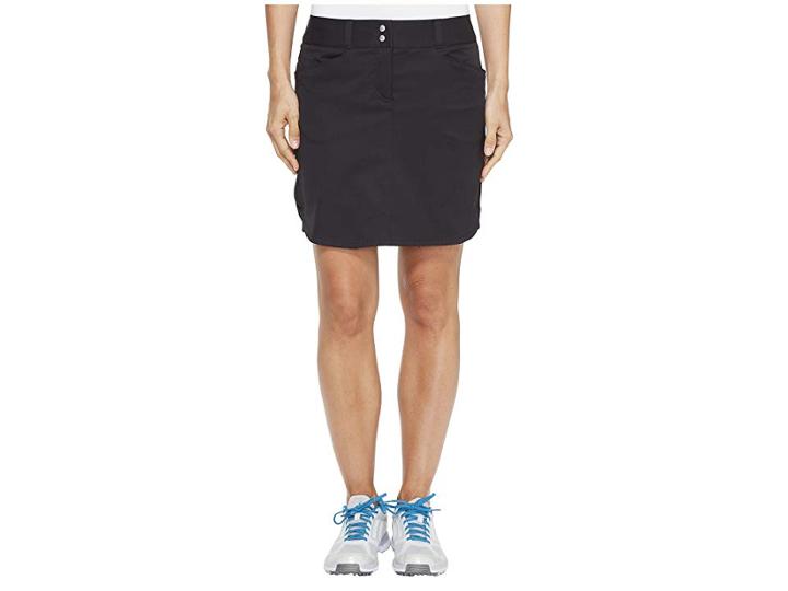Adidas Golf Essentials 3-stripe Skort (black) Women's Skort