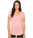 Lucy S/s Workout Tee (mauveglow) Women's Workout
