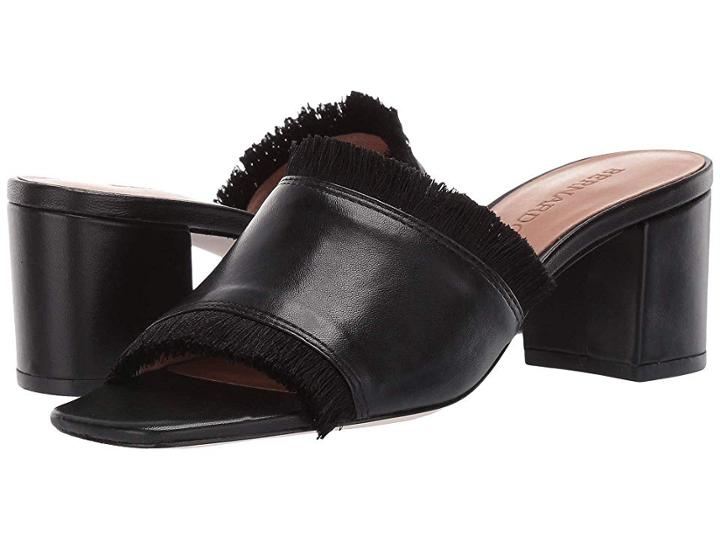 Bernardo Bryn Mule (black Nappa Goat) Women's Clog/mule Shoes
