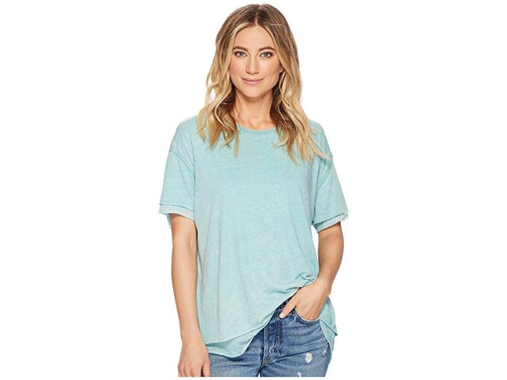 Free People Cloud 9 Tee (turquoise) Women's T Shirt