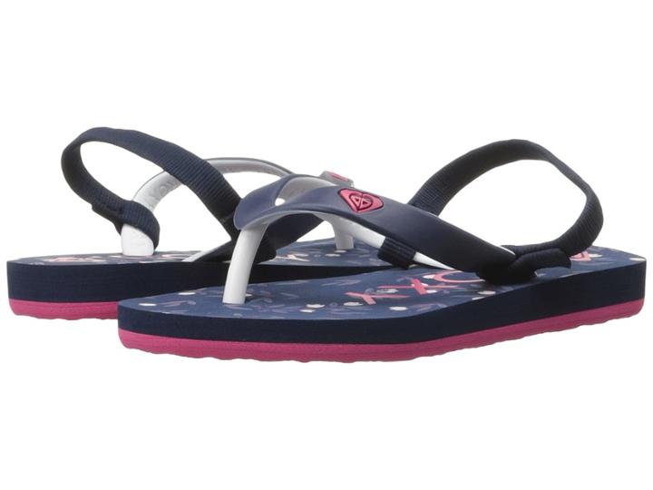 Roxy Kids Tahiti Vi (toddler/little Kid) (navy) Girls Shoes