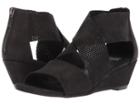 Eileen Fisher Kes 2 (black Tumbled Leather) Women's Wedge Shoes