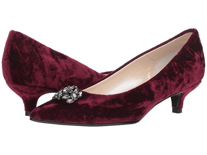 Caparros Oligarch (burgundy Crushed Velvet) Women's Shoes