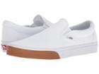 Vans Classic Slip-ontm ((gum Bumper) True White/true White) Skate Shoes