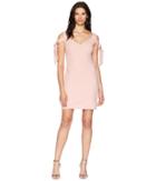 Alexia Admor V-neck Arm Tie Bodycon Dress (blush) Women's Dress