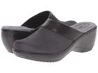 Softwalk Murietta (black Distressed Nubuck Leather) Women's Clog Shoes