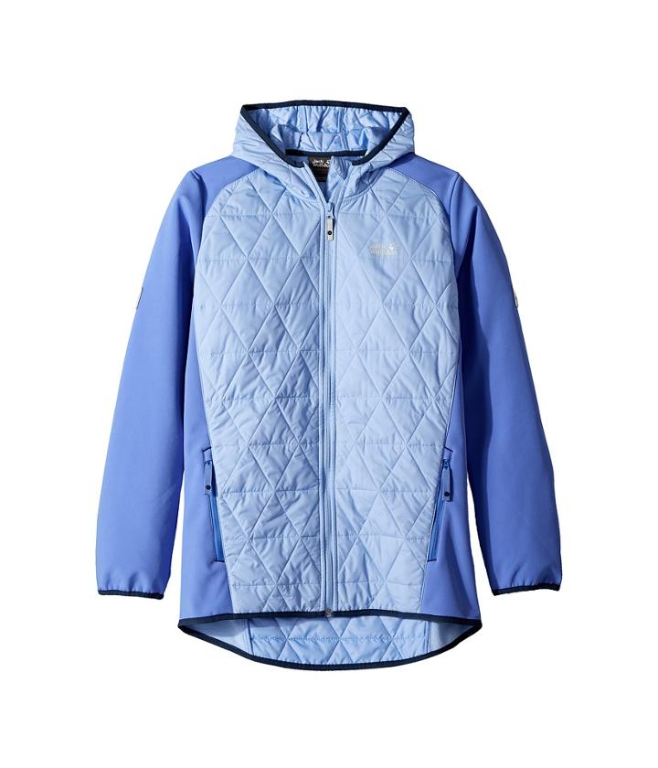 Jack Wolfskin Kids Grassland Hybrid Jacket (infant/toddler/little Kids/big Kids) (pale Purple) Girl's Coat