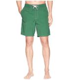Lacoste Nylon Rear Pocket Crock Long Shorts (green) Men's Swimwear