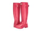 Hunter Original Tour Gloss Packable Rain Boot (mosse Pink) Women's Rain Boots