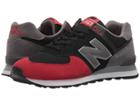 New Balance Classics Ml574v2 (black/team Red) Men's Running Shoes
