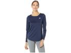 New Balance Accelerate Long Sleeve Top V2 (pigment) Women's Long Sleeve Pullover