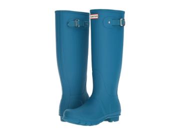 Hunter Original Tall Rain Boots (ocean Blue) Women's Rain Boots