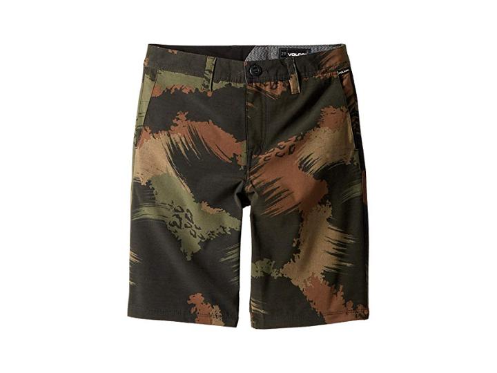 Volcom Kids Frickin Snt Mix Shorts (big Kids) (camouflage) Boy's Shorts