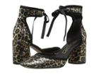 Marc Jacobs Elle Ankle Strap Pump (gold Multi) Women's Shoes