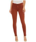 Hudson Nico Mid-rise Ankle Super Skinny In Distressed Sepia (distressed Sepia) Women's Jeans