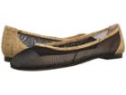 French Sole Bravo (black Mesh Cork) Women's Flat Shoes