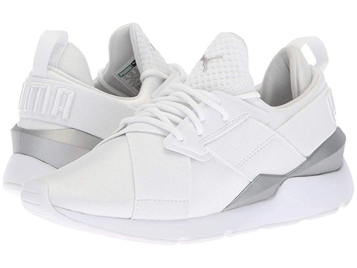 Puma Kids Muse (big Kid) (puma White/puma White) Girl's Shoes