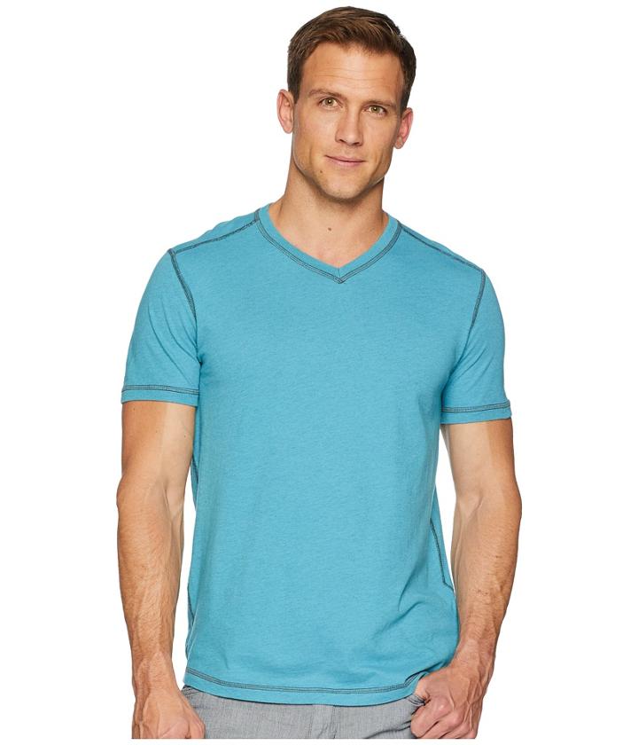 Agave Denim Dawn Patrol Short Sleeve V-neck (blue Moon) Men's Short Sleeve Pullover