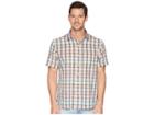 Tommy Bahama Pico Plaid Woven Shirt (electric Coral) Men's Clothing