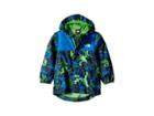 The North Face Kids Tailout Rain Jacket (toddler) (cosmic Blue Griddy/woodland Camo Print) Boy's Jacket