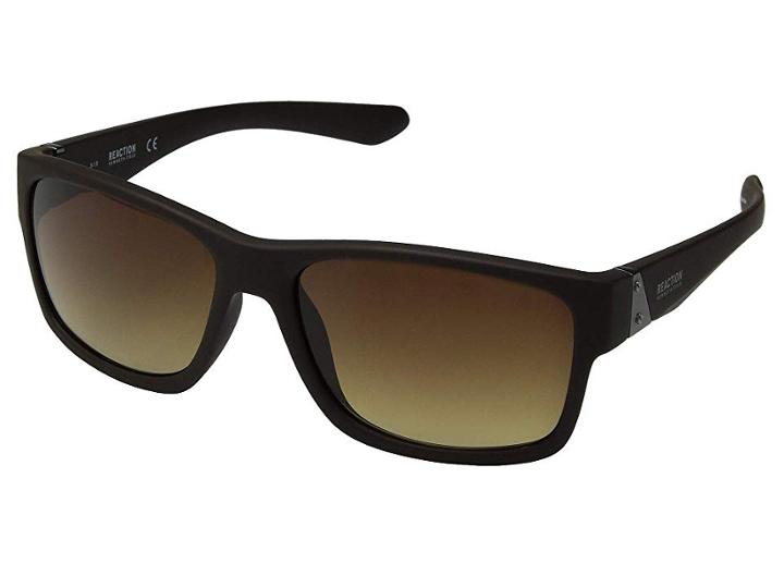 Kenneth Cole Reaction Kc1246 (matte Dark Brown/gradient Brown) Fashion Sunglasses