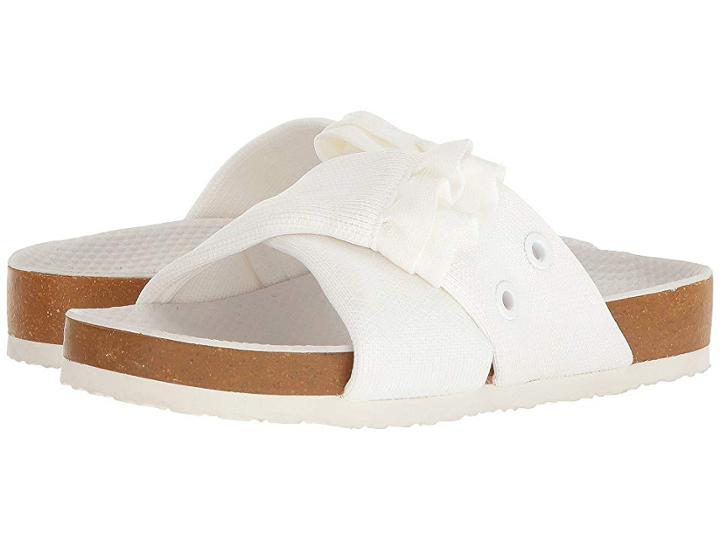 Tory Sport Ruffle Slide (snow White/snow White) Women's Shoes