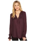 Paige Amalfi Shirt (rouge/eclipse) Women's Long Sleeve Pullover