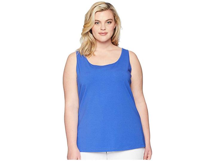 Nic+zoe Plus Size Perfect Scoop (ultramarine) Women's Clothing