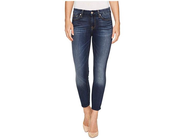 7 For All Mankind Kimmie Crop In Iron Cove (iron Cove) Women's Jeans