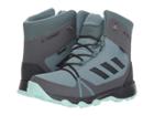 Adidas Outdoor Kids Terrex Snow Cp Cw (little Kid/big Kid) (clear Mint/carbon/hi-res Aqua) Girl's Shoes