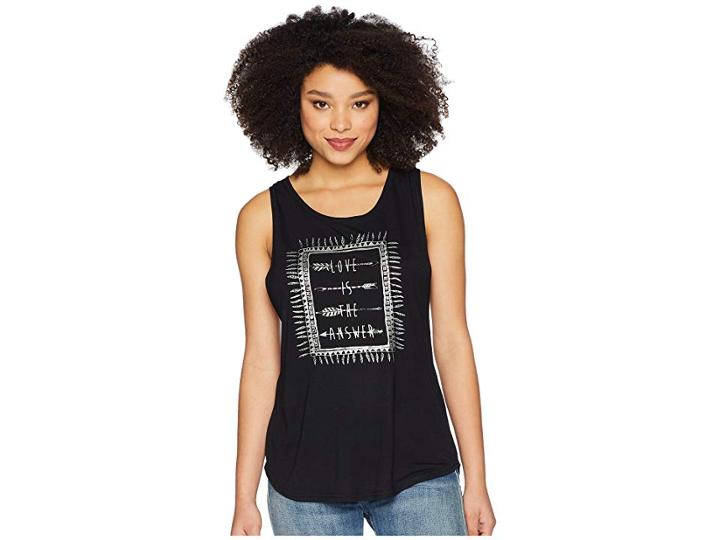 Roper 1771 Polyester Rayon Tank Top (black) Women's Sleeveless