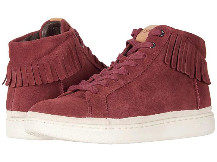 Ugg Brecken Lace High Fringe (pinot Noir) Men's  Shoes