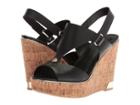 Guess Hulda (black Leather) Women's Wedge Shoes