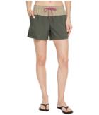 Columbia Sandy Rivertm Color Blocked Shorts (gravel/tusk/bright Lavender) Women's Shorts