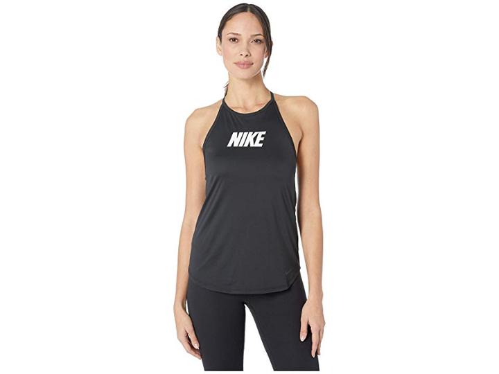 Nike Training Elastika Sport Distort Graphic Tank (black/white) Women's Clothing