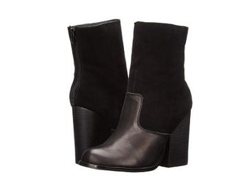 Type Z Teala (black Leather) Women's Zip Boots